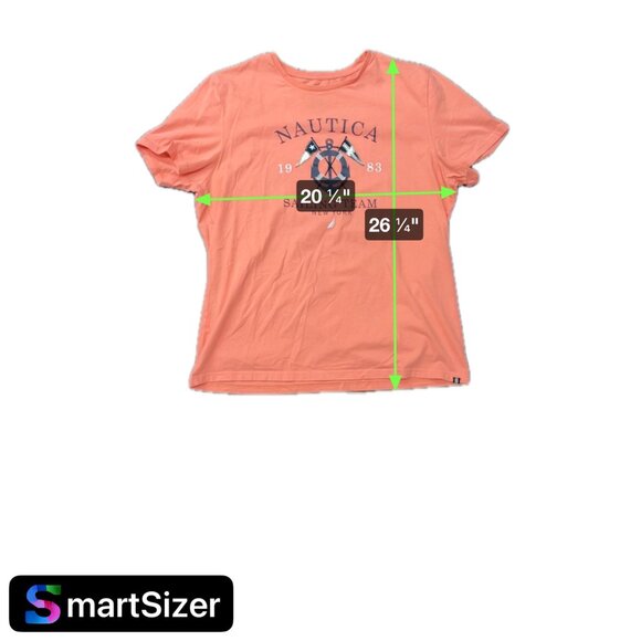 Nautica Coral Graphic T-Shirt Cotton Mens Nautical Sailing Team Crewneck Sz XL - Picture 7 of 7